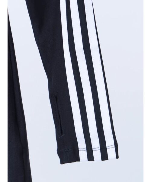 Now me. by NYLON JAPAN（ナウミーバイナイロンジャパン）の「【adidas】ONE SHOULDER ASYMMETRIC Long-Sleeve Top（Tシャツ/カットソー・レディース・グレー/ブラック・SMALL/MEDIUM）」の8枚目の写真