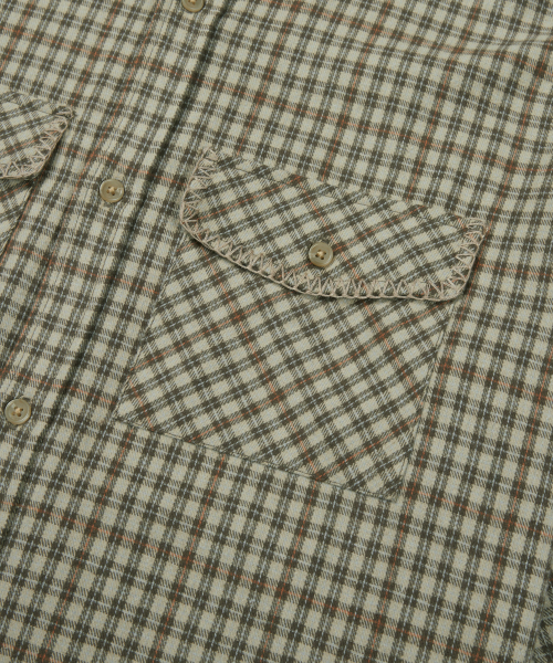 MMLG(エムエムエルジー)の「TIMBER NICHE POCKET SHIRT (BROWN)(シャツ/ブラウス・レディース・その他・SMALL/MEDIUM/LARGE/X-LARGE)」の5枚目の写真