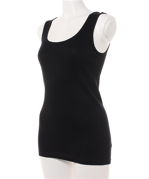 Heather（ヘザー）の「HE×Hanesタンクトップ　　708976（タンクトップ・レディース・ブラック/カーキ/オフホワイト・FREE）」の4枚目の写真