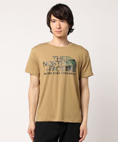 THE NORTH FACE(ザノースフェイス)の「ザ・ノース・フェイス メンズカモロゴTシャツ / ショートスリーブカモフラージュロゴティー(Tシャツ/カットソー・メンズ・ダークグレー/ブラック/ダークネイビー/ホワイト系その他/ブラック系その他/カーキ/ミックスグレー/ベージュ/ダークカーキ・MEDIUM/SMALL/LARGE/X-LARGE)」の6枚目の写真