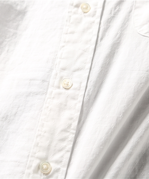 ESSENTIAL GARMENT MEN'S BIGI(エッセンシャルガーメントメンズビギ)の「シャンブレージャガードシャツ(7分袖)/コットン×リネン(シャツ/ブラウス・メンズ・ホワイト/サックスブルー/ピンク/ネイビー・S/L/M)」の11枚目の写真
