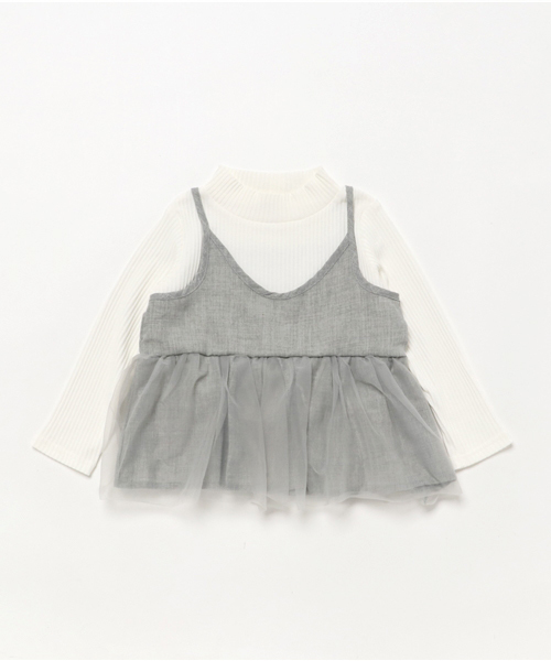 GLOBAL WORK（グローバルワーク）の「【キッズ】アソートキャッミレイヤー長袖/728548（Tシャツ/カットソー・キッズ・ブラック/ベージュ/グレー/ワインレッド/その他1・LARGE/SMALL/MEDIUM/X-LARGE）」の3枚目の写真