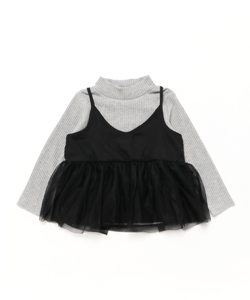 GLOBAL WORK（グローバルワーク）の「【キッズ】アソートキャッミレイヤー長袖/728548（Tシャツ/カットソー・キッズ・ブラック/ベージュ/グレー/ワインレッド/その他1・LARGE/SMALL/MEDIUM/X-LARGE）」の2枚目の写真