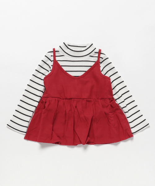 GLOBAL WORK（グローバルワーク）の「【キッズ】アソートキャッミレイヤー長袖/728548（Tシャツ/カットソー・キッズ・ブラック/ベージュ/グレー/ワインレッド/その他1・LARGE/SMALL/MEDIUM/X-LARGE）」の4枚目の写真