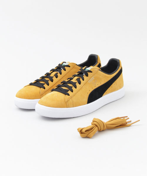 PUMA（プーマ）の「PUMA CLYDE（スニーカー・メンズ・ブラック/レッド/イエロー・27/26/28）」の2枚目の写真