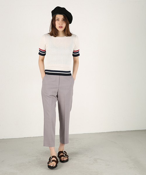 MOUSSY（マウジー）の「STRETCH SLIM TIGHT PT（その他パンツ・レディース・ブラック/トップグレー/ボルドー・2/1）」の3枚目の写真