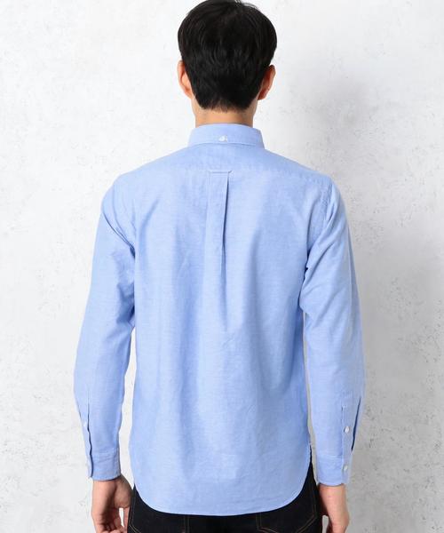 green label relaxing（グリーンレーベルリラクシング）の「STD GLR SELVAGE/OX ボタンダウン シャツ◆（シャツ/ブラウス・メンズ・ライトブルー/オフホワイト・LARGE/MEDIUM/SMALL）」の14枚目の写真