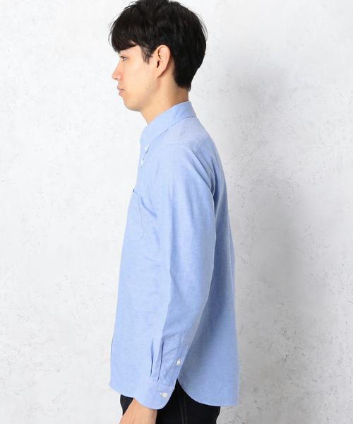 green label relaxing（グリーンレーベルリラクシング）の「STD GLR SELVAGE/OX ボタンダウン シャツ◆（シャツ/ブラウス・メンズ・ライトブルー/オフホワイト・LARGE/MEDIUM/SMALL）」の9枚目の写真