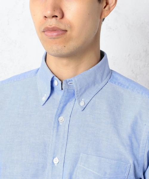 green label relaxing（グリーンレーベルリラクシング）の「STD GLR SELVAGE/OX ボタンダウン シャツ◆（シャツ/ブラウス・メンズ・ライトブルー/オフホワイト・LARGE/MEDIUM/SMALL）」の11枚目の写真