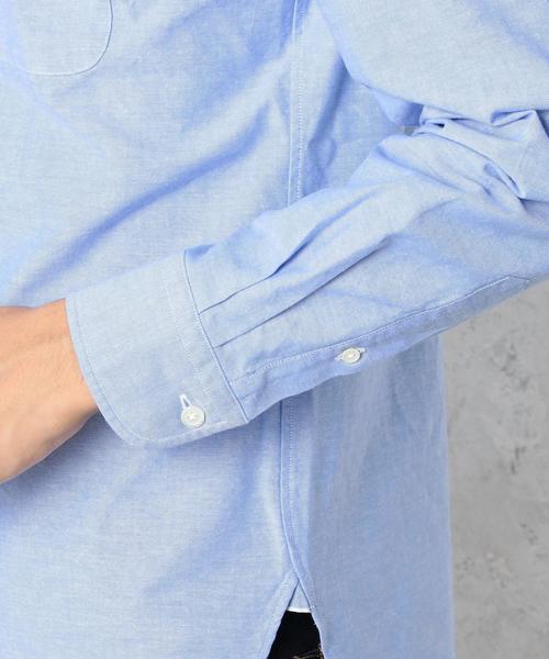 green label relaxing（グリーンレーベルリラクシング）の「STD GLR SELVAGE/OX ボタンダウン シャツ◆（シャツ/ブラウス・メンズ・ライトブルー/オフホワイト・LARGE/MEDIUM/SMALL）」の12枚目の写真