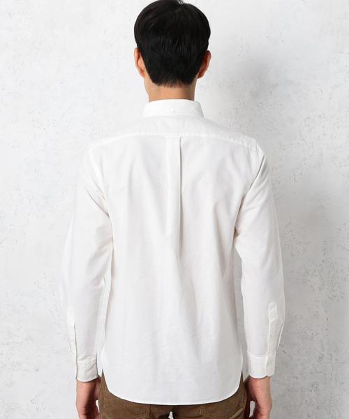 green label relaxing（グリーンレーベルリラクシング）の「STD GLR SELVAGE/OX ボタンダウン シャツ◆（シャツ/ブラウス・メンズ・ライトブルー/オフホワイト・LARGE/MEDIUM/SMALL）」の6枚目の写真