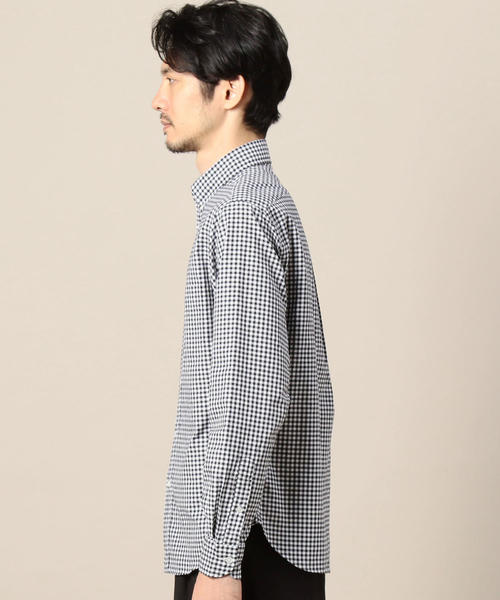 BEAUTY&YOUTH UNITED ARROWS(ビューティーアンドユースユナイテッドアローズ)の「BY オックス ギンガムチェック シャツ(シャツ/ブラウス・メンズ・ネイビー/ブラック・X-SMALL/MEDIUM/X-LARGE/LARGE/SMALL)」の8枚目の写真