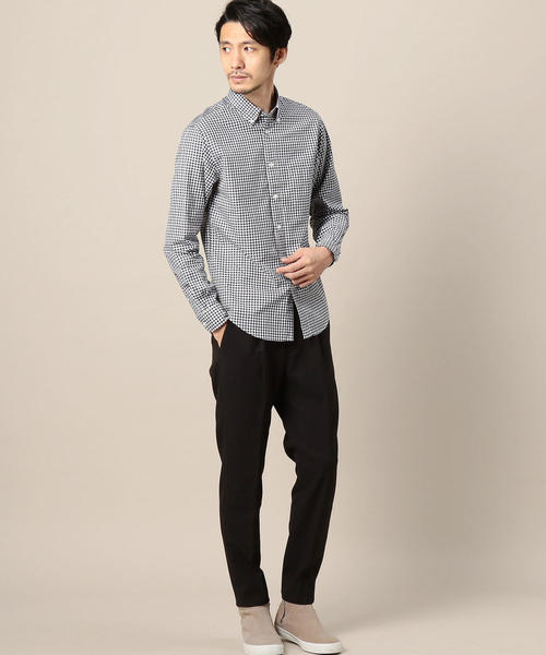 BEAUTY&YOUTH UNITED ARROWS(ビューティーアンドユースユナイテッドアローズ)の「BY オックス ギンガムチェック シャツ(シャツ/ブラウス・メンズ・ネイビー/ブラック・X-SMALL/MEDIUM/X-LARGE/LARGE/SMALL)」の9枚目の写真