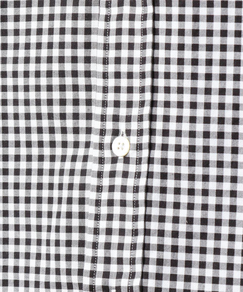 BEAUTY&YOUTH UNITED ARROWS(ビューティーアンドユースユナイテッドアローズ)の「BY オックス ギンガムチェック シャツ(シャツ/ブラウス・メンズ・ネイビー/ブラック・X-SMALL/MEDIUM/X-LARGE/LARGE/SMALL)」の3枚目の写真