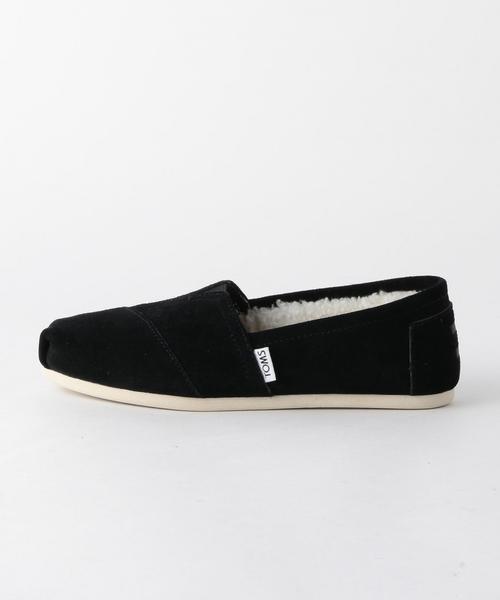 Boisson Chocolat(ボワソンショコラ)の「TOMS ボアスリッポン(スリッポン・レディース・ブラック/ネイビー・24cm/23cm/23.5cm/24.5cm)」の7枚目の写真