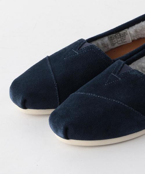 Boisson Chocolat(ボワソンショコラ)の「TOMS ボアスリッポン(スリッポン・レディース・ブラック/ネイビー・24cm/23cm/23.5cm/24.5cm)」の10枚目の写真
