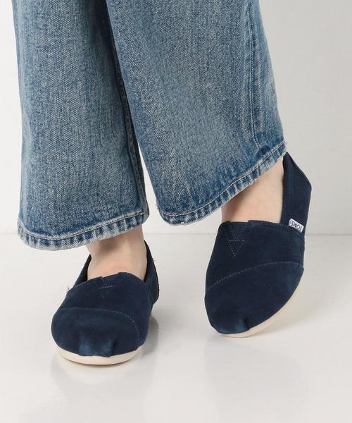 Boisson Chocolat(ボワソンショコラ)の「TOMS ボアスリッポン(スリッポン・レディース・ブラック/ネイビー・24cm/23cm/23.5cm/24.5cm)」の4枚目の写真
