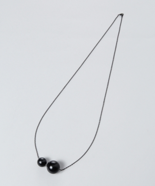 HARE(ハレ)の「キュウタイデザインネックレス(HARE)(ネックレス・メンズ・ベージュ/ブラック・FREE)」の4枚目の写真