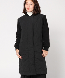 MERLOT | ボアスリーブロングキルティングコート561-5527(その他アウター)