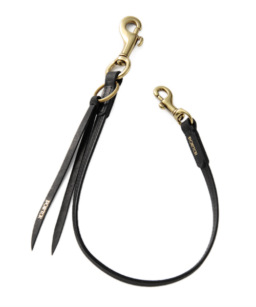 Porter Lumber レザーウォレットチェーン ブラック PORTER（ポーター）の「PORTER LUMBER WALLET CORD <B印 YOSHIDA