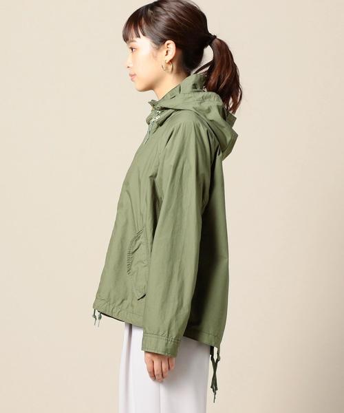 BEAUTY&YOUTH UNITED ARROWS(ビューティーアンドユースユナイテッドアローズ)の「BY タイプライターフードブルゾン ◆(ブルゾン・レディース・オフホワイト/オリーブ/ネイビー・FREE)」の6枚目の写真