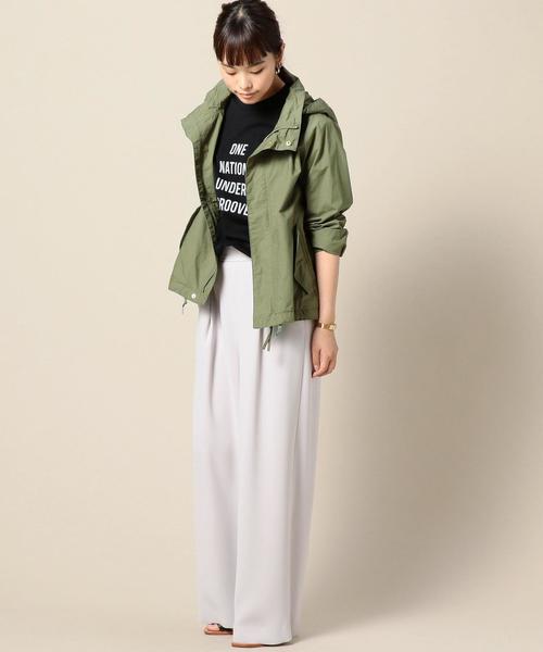 BEAUTY&YOUTH UNITED ARROWS(ビューティーアンドユースユナイテッドアローズ)の「BY タイプライターフードブルゾン ◆(ブルゾン・レディース・オフホワイト/オリーブ/ネイビー・FREE)」の17枚目の写真