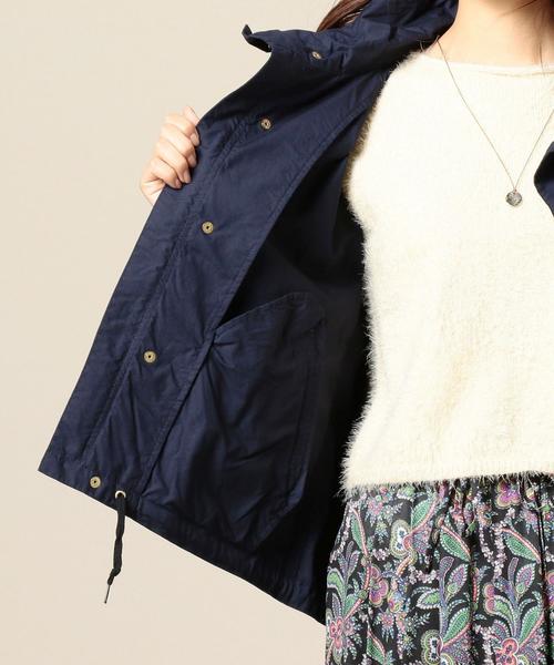 BEAUTY&YOUTH UNITED ARROWS(ビューティーアンドユースユナイテッドアローズ)の「BY タイプライターフードブルゾン ◆(ブルゾン・レディース・オフホワイト/オリーブ/ネイビー・FREE)」の9枚目の写真