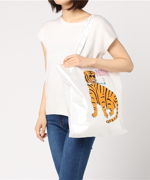 PUNYUS（プニュズ）の「タイガートートBAG（トートバッグ・レディース・ブラック/ホワイト・FREE）」の8枚目の写真