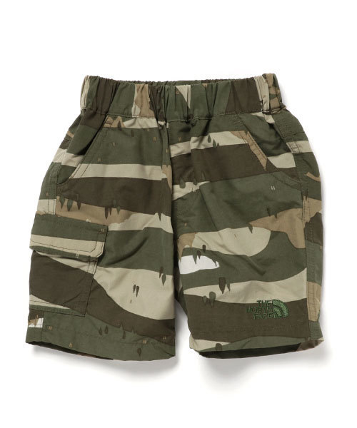 THE NORTH FACE（ザノースフェイス）の「ザ・ノース・フェイス　キッズアウトドアショーツ　/　ノベルティクラスファイブショーツ（その他パンツ・キッズ・グリーン系その他/ライトブルー/ウッドランド・90/140/150/80/110/130/100/120）」の2枚目の写真