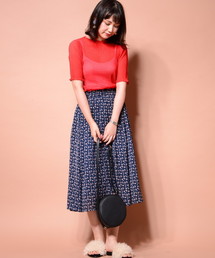 natural couture | キラっとプリーツメローブラウス(シャツ/ブラウス)