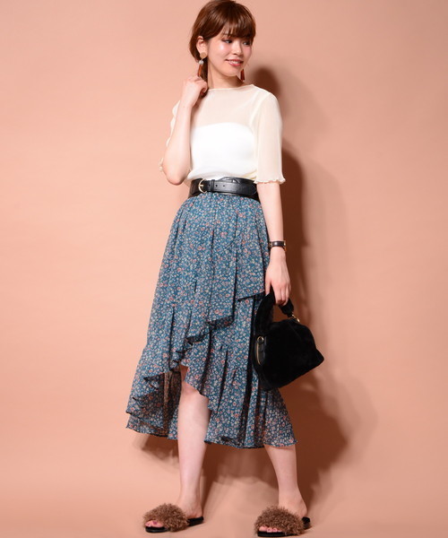 natural couture（ナチュラルクチュール）の「キラっとプリーツメローブラウス（シャツ/ブラウス・レディース・レッド/ブラック/アイボリー/ブルー・FREE）」の6枚目の写真