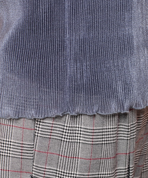 natural couture（ナチュラルクチュール）の「キラっとプリーツメローブラウス（シャツ/ブラウス・レディース・レッド/ブラック/アイボリー/ブルー・FREE）」の20枚目の写真