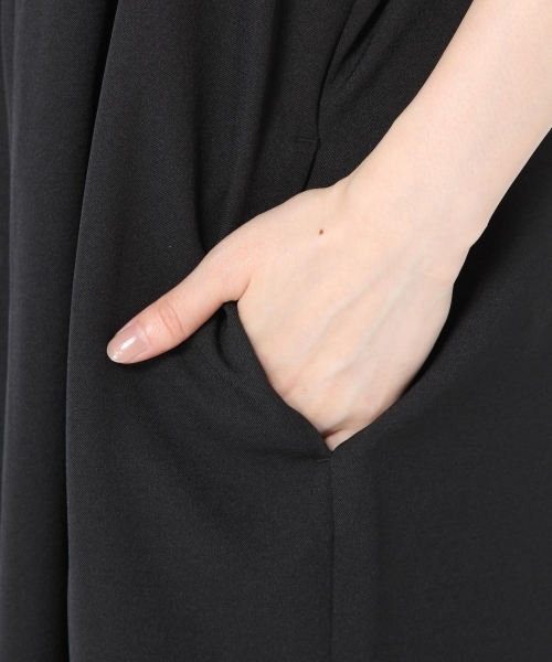 studio CLIP（スタディオクリップ）の「ドライツイルキャミサロペット（サロペット/オーバーオール・レディース・ブラック/ベージュ/ブラウン・LARGE/X-LARGE/XX-LARGE/MEDIUM）」の7枚目の写真