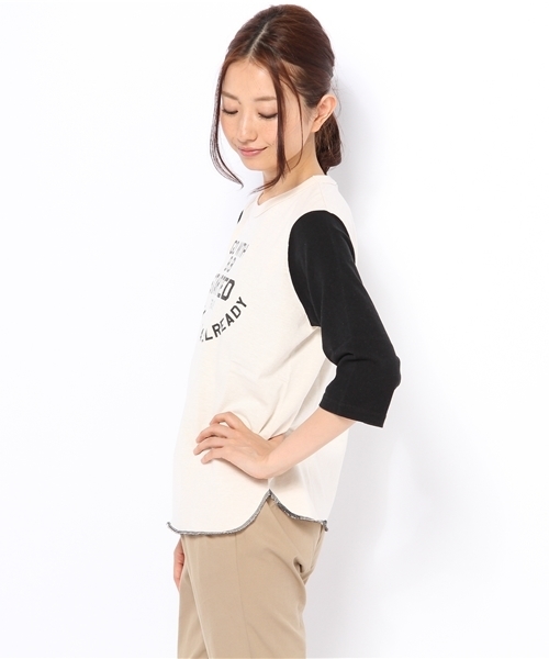 BEAMS BOY(ビームスボーイ)の「O.BOY-P B/B 3/4(Tシャツ/カットソー・レディース・ブラック/グリーン系その他・ONE SIZE)」の5枚目の写真