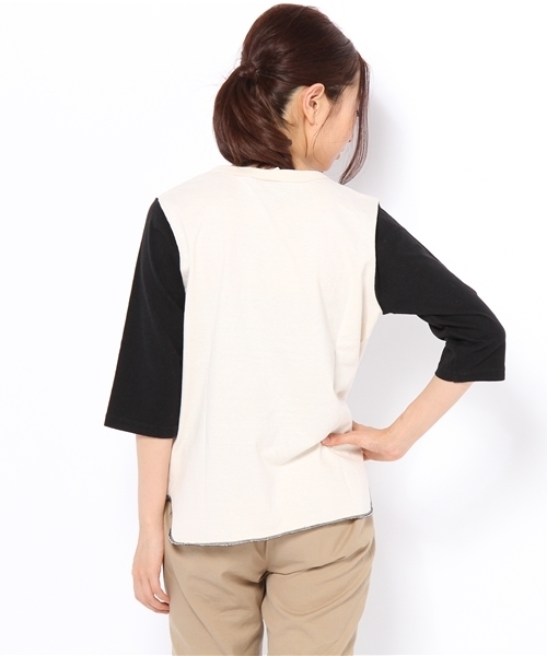 BEAMS BOY(ビームスボーイ)の「O.BOY-P B/B 3/4(Tシャツ/カットソー・レディース・ブラック/グリーン系その他・ONE SIZE)」の6枚目の写真