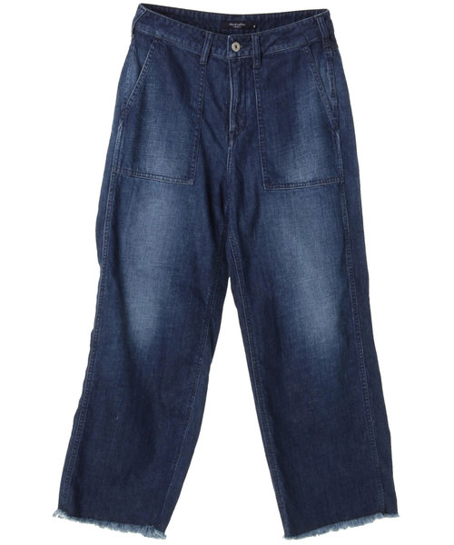 Green　Parks（グリーンパークス）の「甘織りテーパードデニムパンツ（その他パンツ・レディース・インディゴブルー/ワンウォッシュ/ライトインディゴブルー・MEDIUM/LARGE）」の13枚目の写真