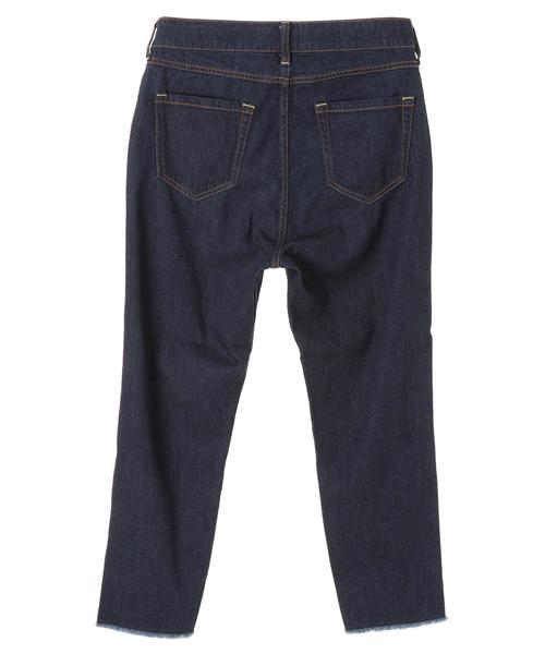 Green　Parks（グリーンパークス）の「甘織りテーパードデニムパンツ（その他パンツ・レディース・インディゴブルー/ワンウォッシュ/ライトインディゴブルー・MEDIUM/LARGE）」の16枚目の写真