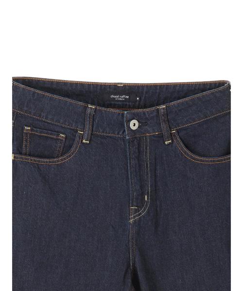 Green　Parks（グリーンパークス）の「甘織りテーパードデニムパンツ（その他パンツ・レディース・インディゴブルー/ワンウォッシュ/ライトインディゴブルー・MEDIUM/LARGE）」の15枚目の写真