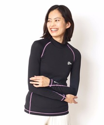 【FILA】レディース長袖ハイネック コンプレッショントップス 吸水速乾・UVケア