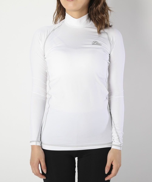 FILA(フィラ)の「【FILA】レディース長袖ハイネック コンプレッショントップス 吸水速乾・UVケア(その他トップス・レディース・ブラック/ホワイト/ネイビー/ブラック×レッド/ブラック×ブラック/ブラック×パープル・LARGE/MEDIUM/X-LARGE/SMALL/X-SMALL)」の11枚目の写真