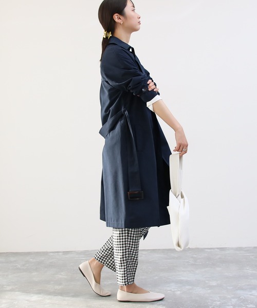 Social GIRL(ソーシャルガール)の「【累計販売枚数9万枚突破!】ヴィンテージライク トレンチコート ロングコート(トレンチコート・レディース・ベージュ/ピンクベージュ/グレイッシュベージュ/カーキ/ライトカーキ/ネイビー/サンドベージュ/キャメル/ブラウン/ブラック・3L/L/LL/M/S)」の13枚目の写真