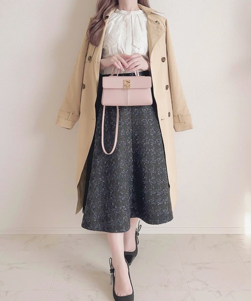 Social GIRL(ソーシャルガール)の「ヴィンテージライク トレンチコート ロングコート(トレンチコート・レディース・ベージュ/ピンクベージュ/グレイッシュベージュ/カーキ/ライトカーキ/ネイビー/サンドベージュ/キャメル/ブラウン/ブラック・3L/L/LL/M/S)」の16枚目の写真