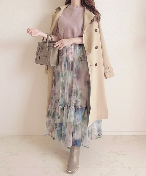 Social GIRL(ソーシャルガール)の「ヴィンテージライク トレンチコート ロングコート(トレンチコート・レディース・ベージュ/ピンクベージュ/グレイッシュベージュ/カーキ/ライトカーキ/ネイビー/サンドベージュ/キャメル/ブラウン/ブラック・3L/L/LL/M/S)」の17枚目の写真