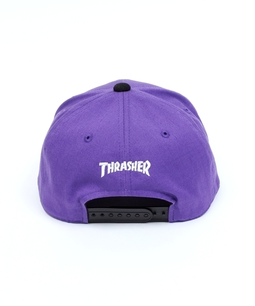 THRASHER（スラッシャー）の「WEGO/THRASHERキャップ（キャップ・レディース・ブラック/パープル・FREE）」の4枚目の写真