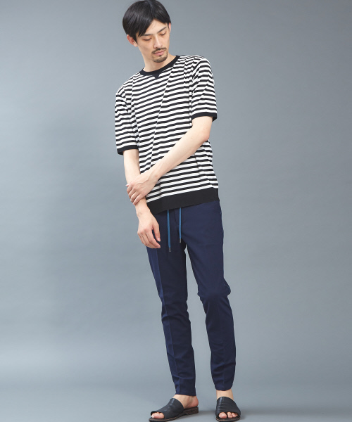 5351 POUR LES HOMMES（ゴーサンゴーイチプールオム）の「サイドラインカノコスラックス（スラックス・メンズ・ブラック/ネイビー/グレー・44/46/48）」の9枚目の写真