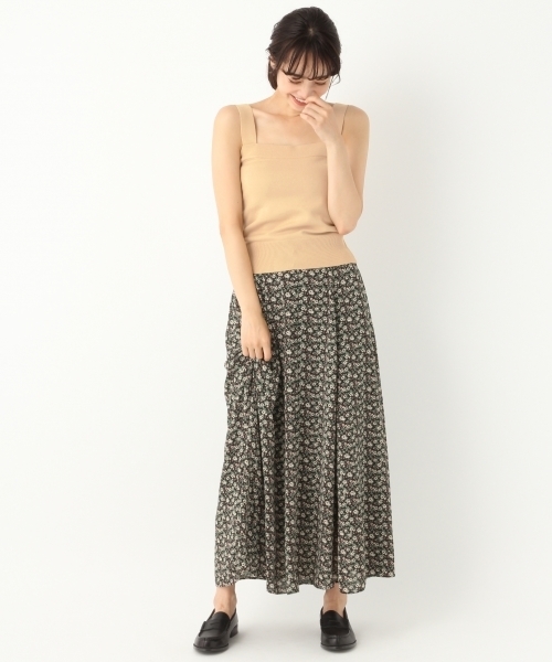 A part by（アパートバイ）の「Pフロントボタンマキシスカート 802505（スカート・レディース・ブラック系その他/ベージュ系その他/ダークブラウン/パープル・MEDIUM/LARGE）」の5枚目の写真