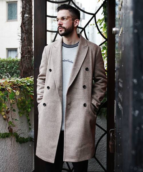 MR.OLIVE ミスター オリーブ チェスターコート コート MR.OLIVE（ミスターオリーブ）の「レトロ ポリエステルツイル