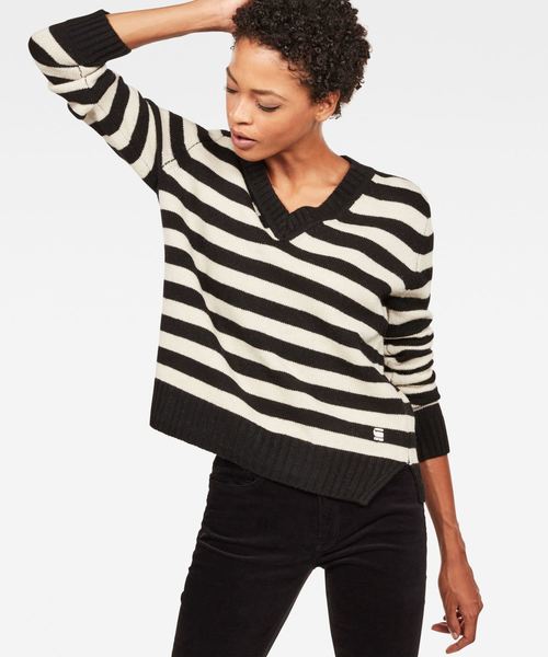 GSTAR RAW（ジースターロゥ）の「Doolin Stripe Knit（ニット/セーター）」 WEAR
