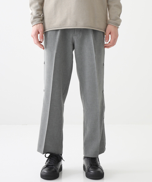 KIIT（キート）の「【KIIT】ダブルクロスワイドバスパン（スラックス・メンズ・グレー・1/2）」の7枚目の写真