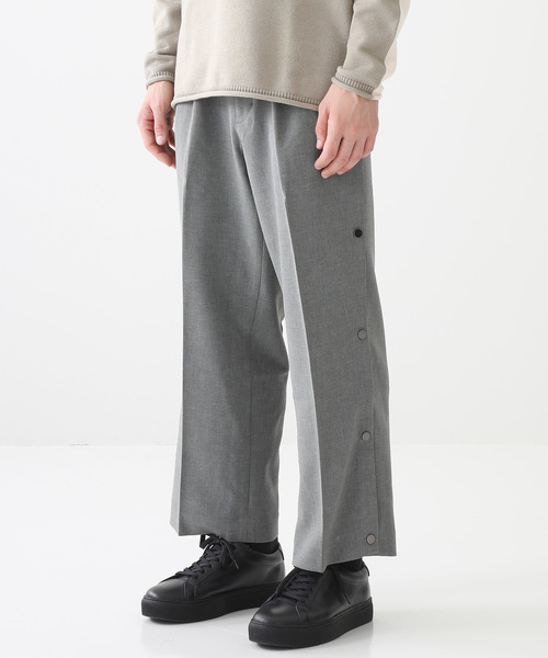 KIIT（キート）の「【KIIT】ダブルクロスワイドバスパン（スラックス・メンズ・グレー・1/2）」の6枚目の写真